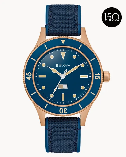 Blue Dial CORDURA® + HNBR Strap MIL SHIPS 98A325 | Bulova Blue Dial CORDURA® + HNBR Strap MIL SHIPS 98A325 | Bulova